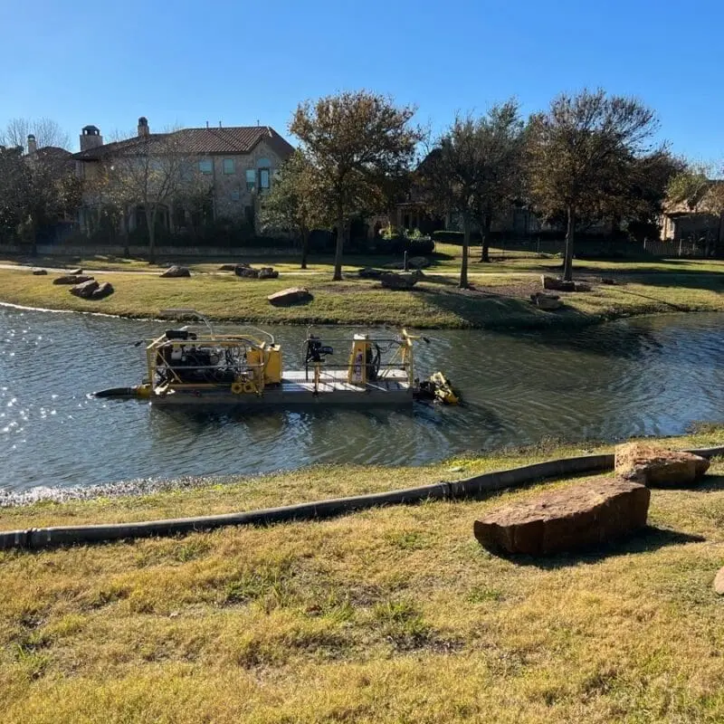 pondmedics dredging a lake