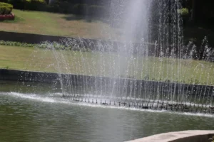 installing a pond fountain